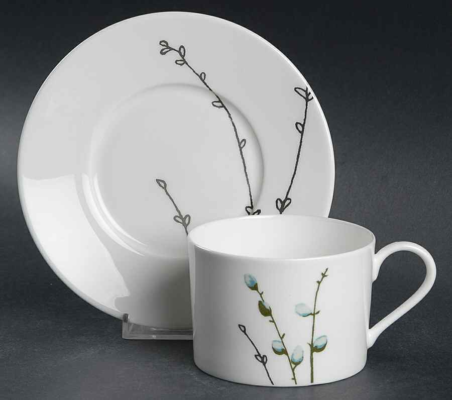 Willow Flat Cup & Saucer Set by Waterford China-1