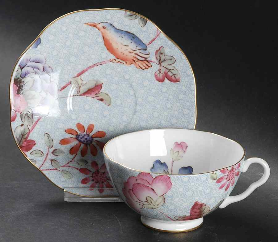 Cuckoo Tea Story Footed Cup & Saucer Set by Wedgwood-1