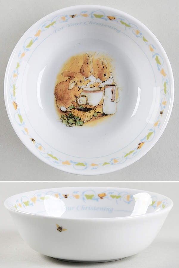 Peter Rabbit Christening Child's Bowl by Wedgwood-1