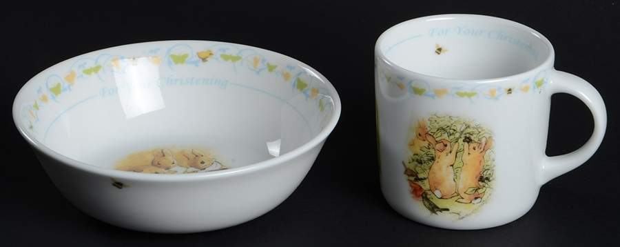Peter Rabbit Christening (2 Piece) Child's Set by Wedgwood-1