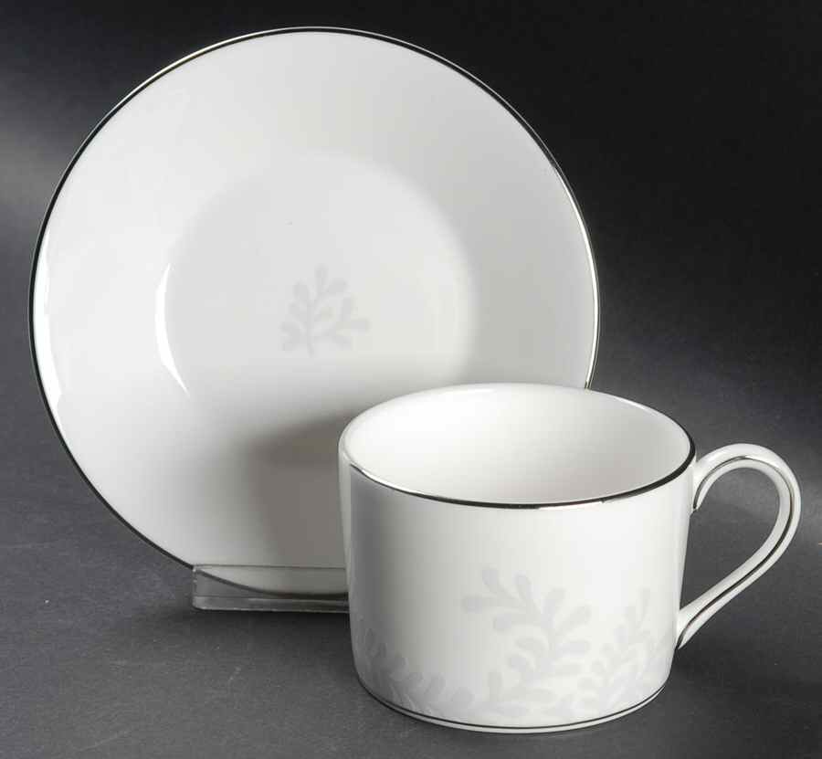 Trailing Vines Flat Cup & Saucer Set by Wedgwood-1