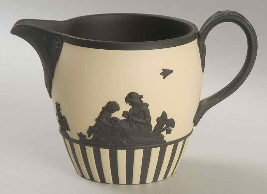 Black on Primrose Creamer by Wedgwood-1