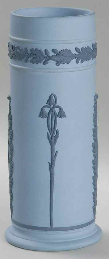 Portland Blue on Lavender 6" Spill Vase by Wedgwood-1