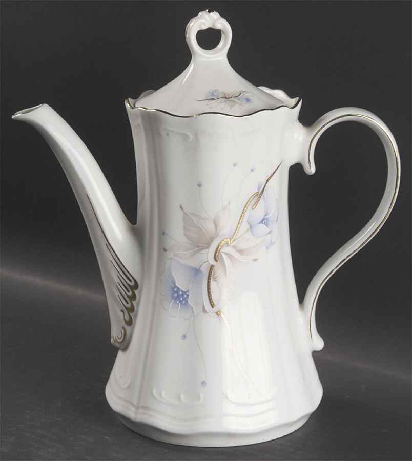 RXH22 Gold Trim Coffee Pot & Lid by Retsch & Co-1