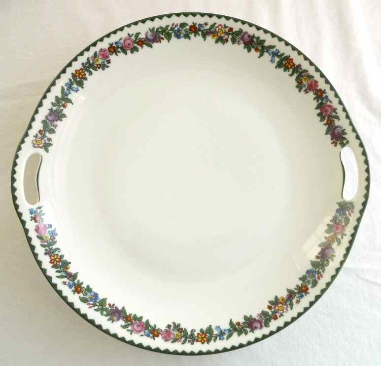 2699 Handled Cake Plate by Bauer & Pfeiffer-1