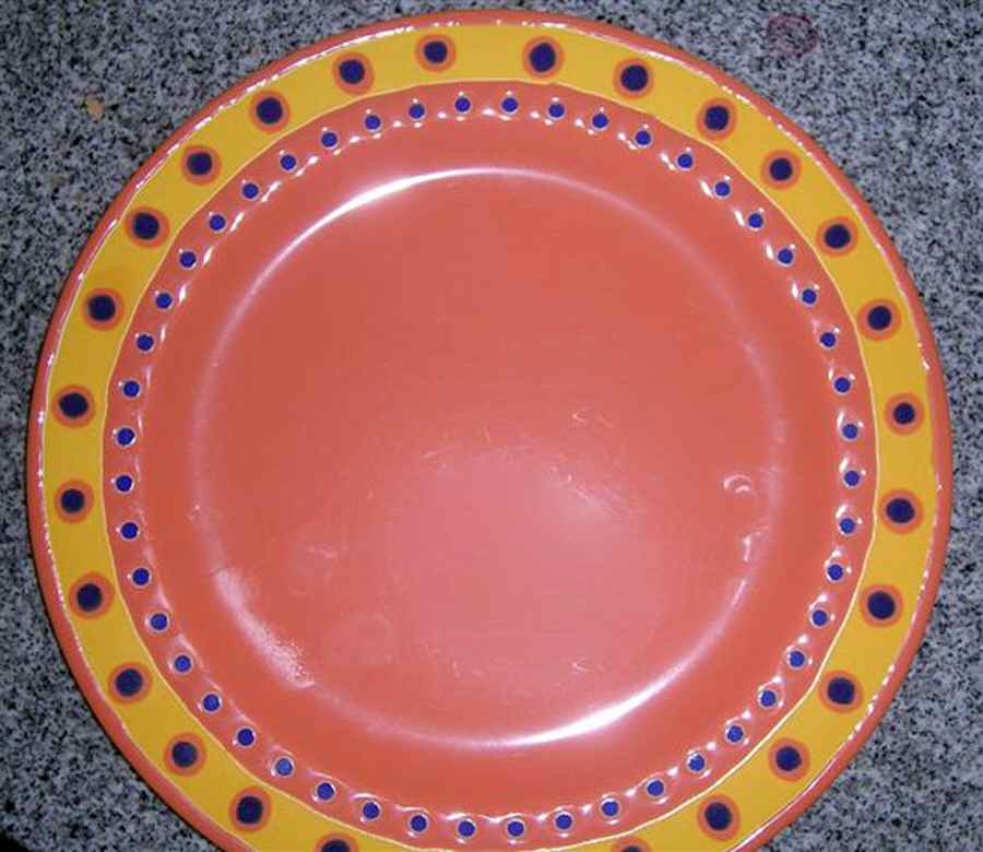 Hip Hop Mango Orange Dinner Plate by Waechtersbach-1