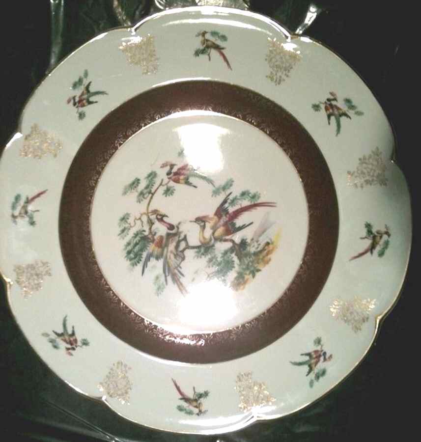 Ascot Birds Service Plate (Charger) by Wood & Sons-1