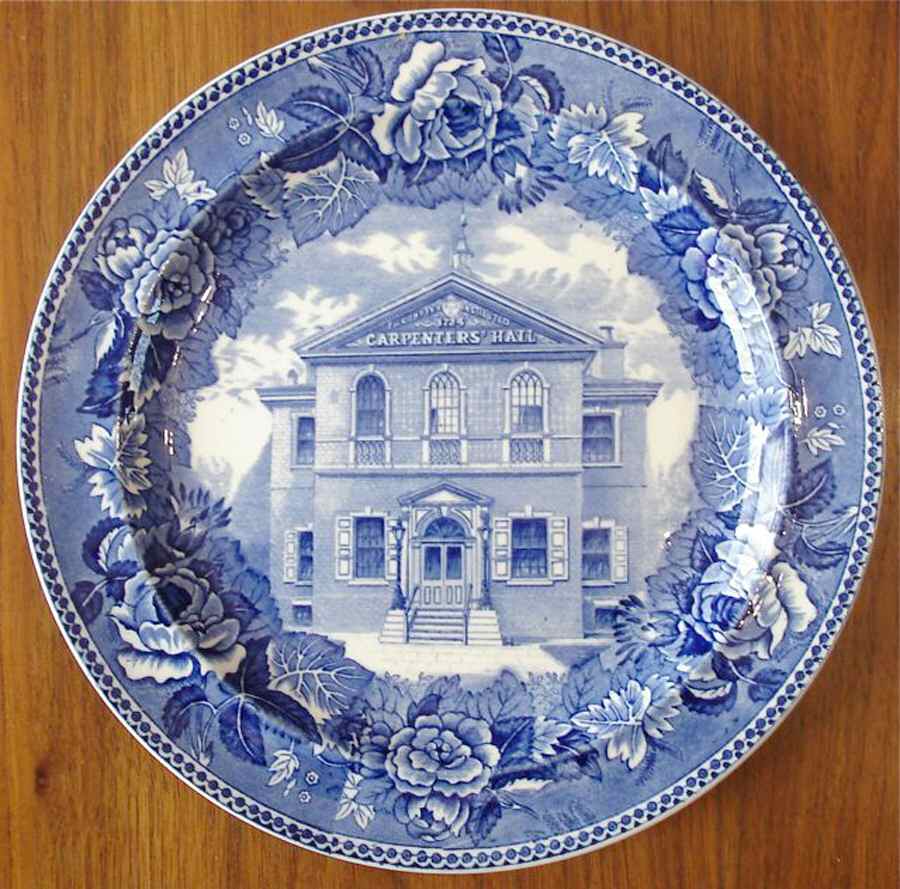 Carpenters Hall (Philadelphia) Dinner Plate by Wedgwood-1