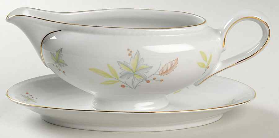 WIG1156 Gravy Boat with Attached Underplate by Winterling - Bavaria-1