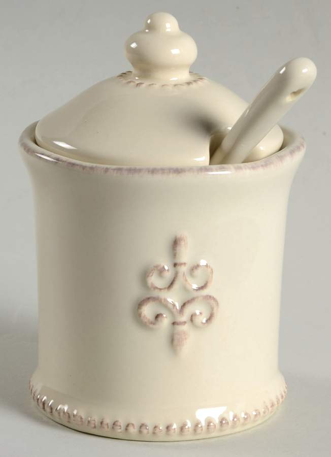 Belle Meade Sugar Bowl & Lid W/Spoon by Willow House-1