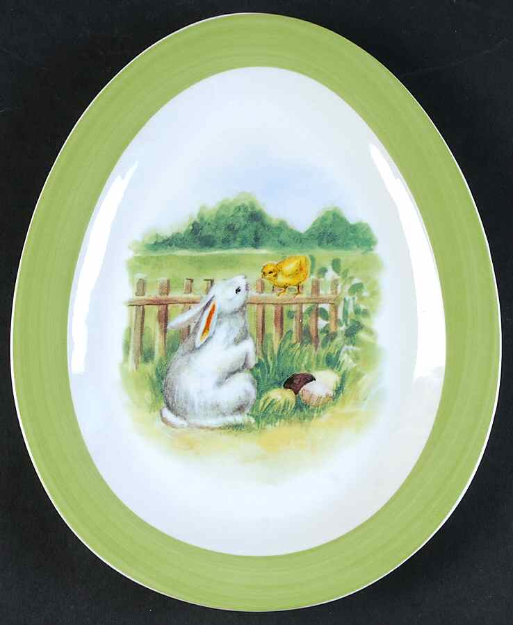 Vintage Bunny Salad/Dessert Plate by Williams-Sonoma-1