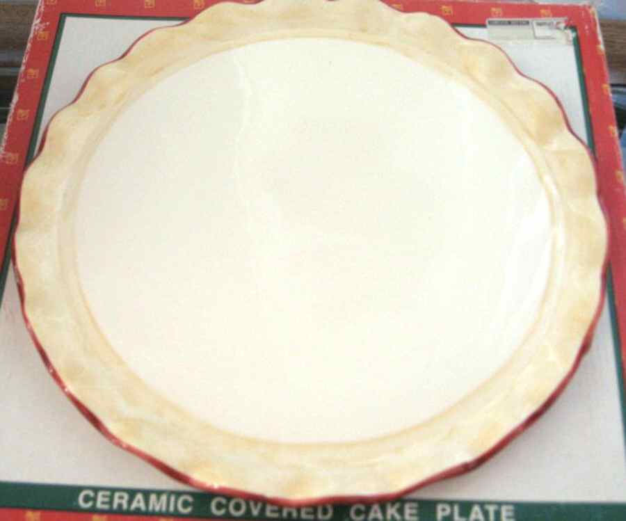Holiday Large Covered Cake Plate No Lid by World Bazaars-1