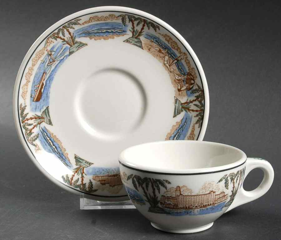 WAR209 Flat Cup & Saucer Set by Warwick-1