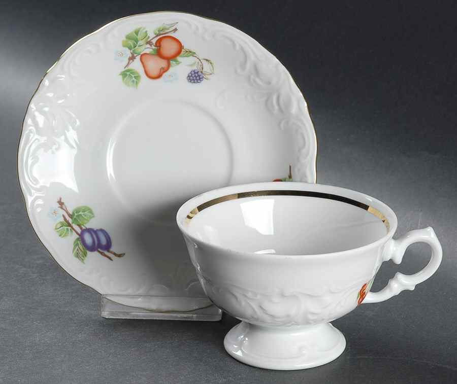 WAV78 Footed Cup & Saucer Set by Wawel-1