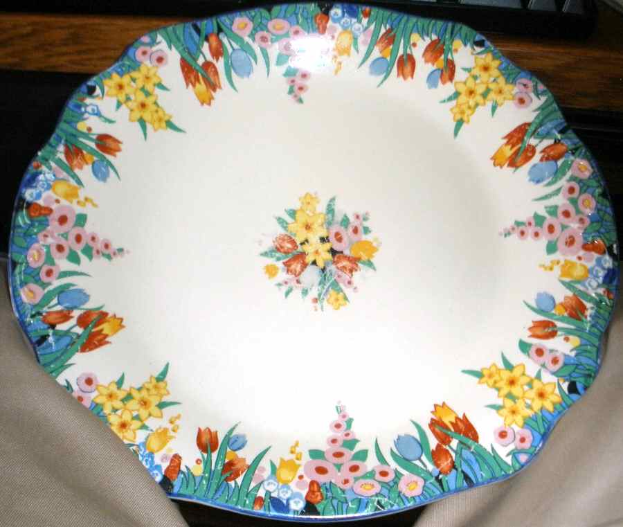 Chloris Cake Plate by Arthur J Wilkinson-1