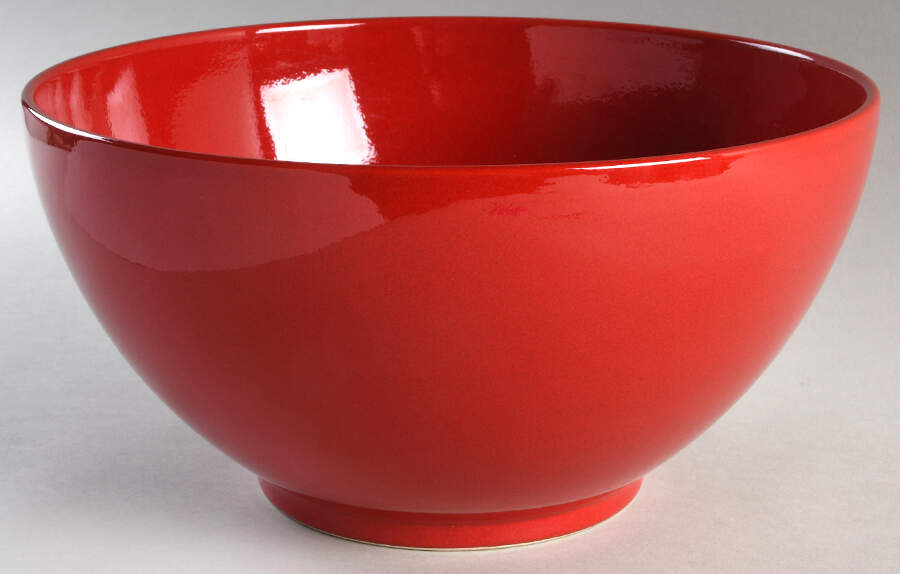 Fun Factory Red (China) 11" Round Vegetable Bowl by Waechtersbach-1