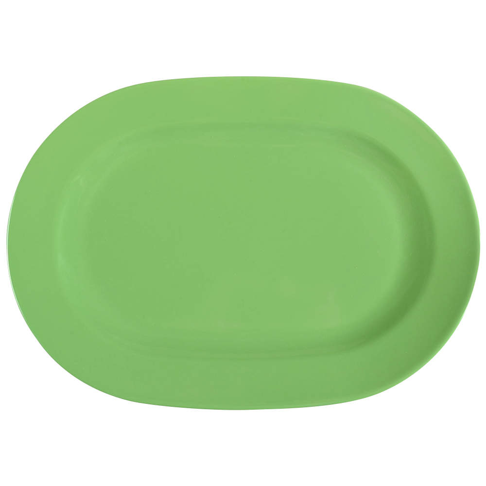 Fun Factory Green Apple (China) 13" Oval Serving Platter by Waechtersbach-1