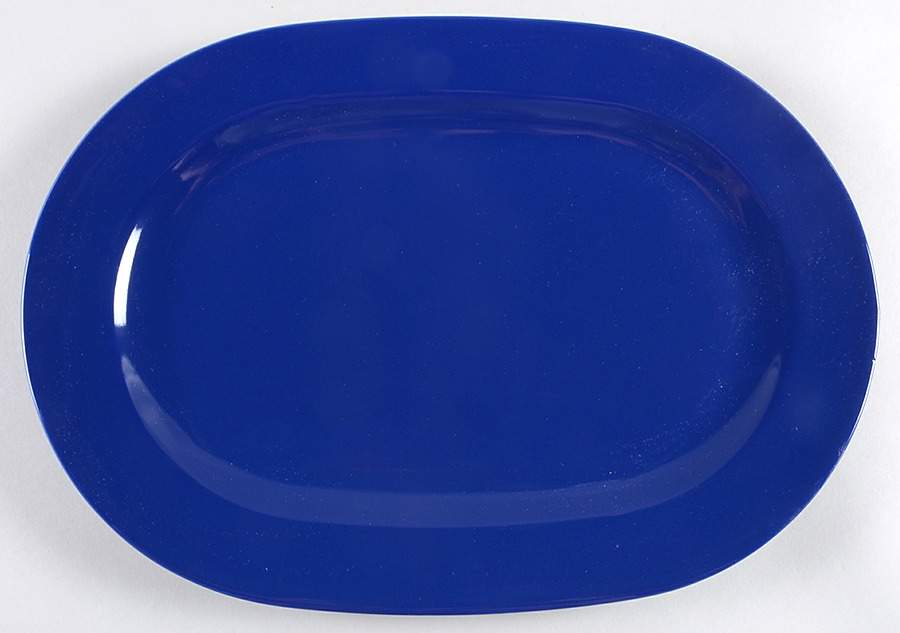 Fun Factory Royal Blue (China) 13" Oval Serving Platter by Waechtersbach-1