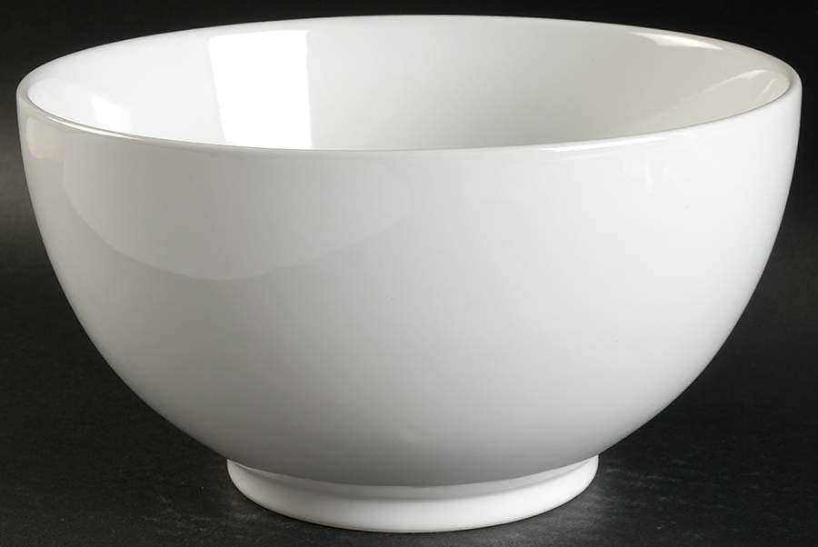 Fun Factory White (China) 9" Round Serving Bowl by Waechtersbach-1