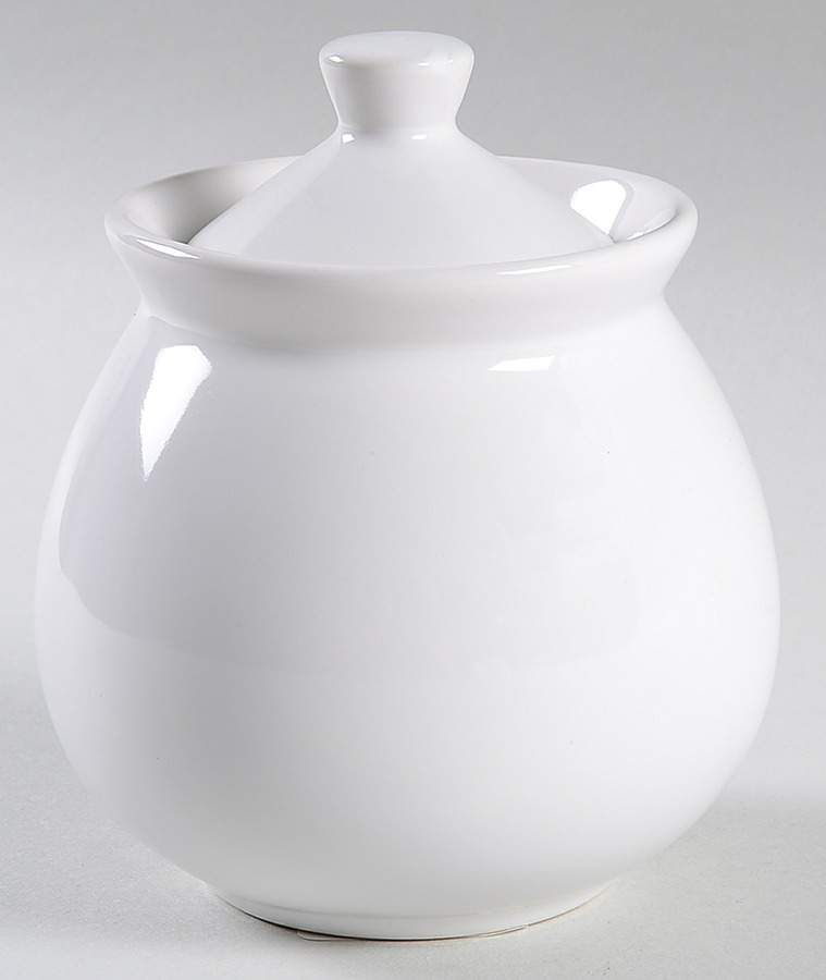 Fun Factory White (China) Sugar Bowl & Lid by Waechtersbach-1