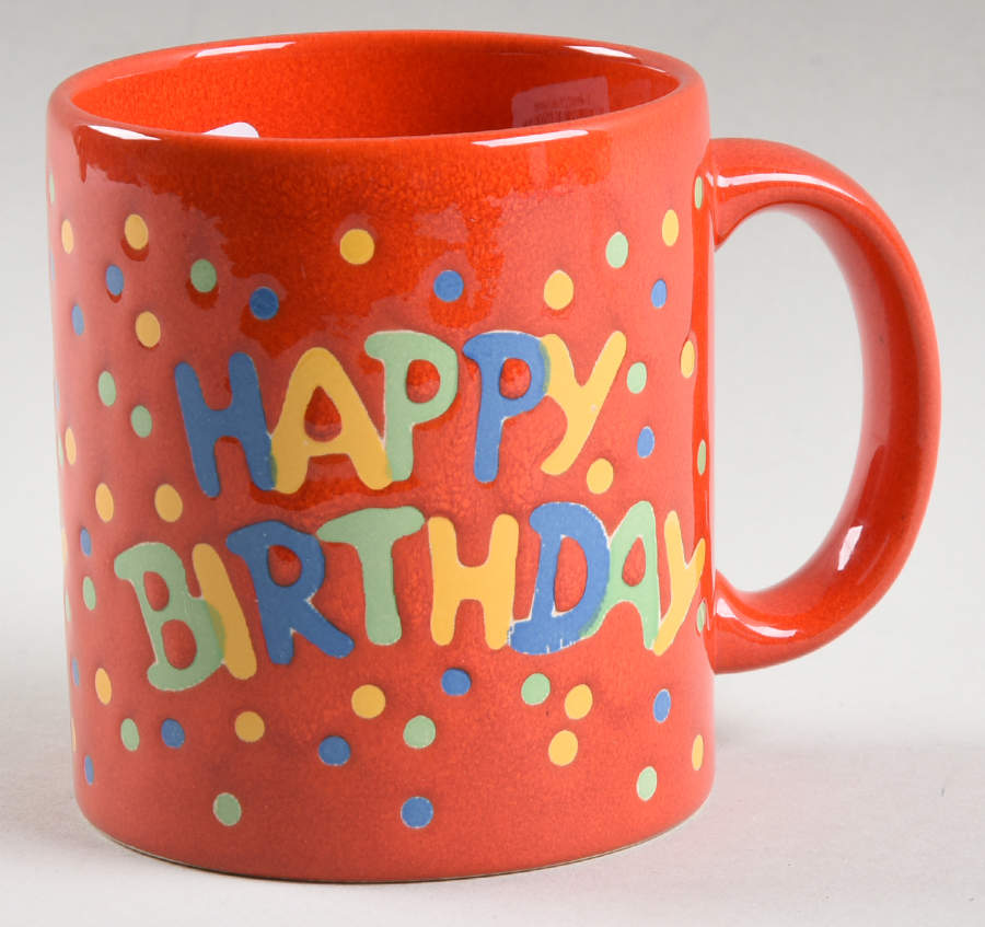 Happy Birthday Red Mug by Waechtersbach-1