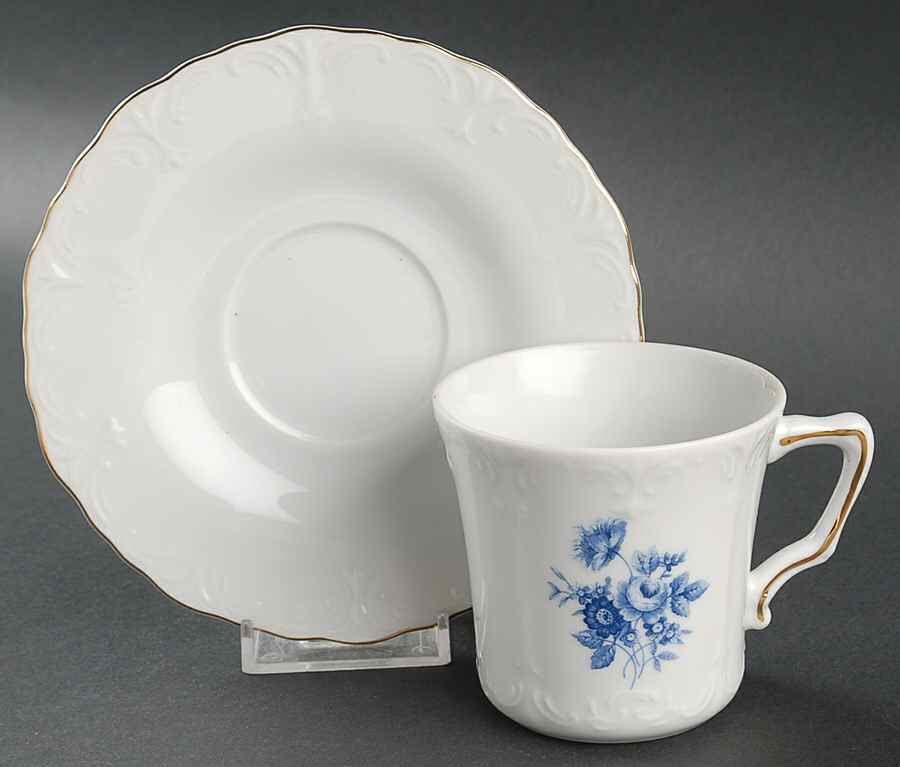 WRL3 Flat Cup & Saucer Set by Winrose Collection-1