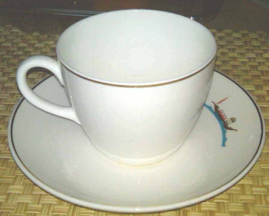 Savoy Hotel London Flat Cup & Saucer Set by Wedgwood-1