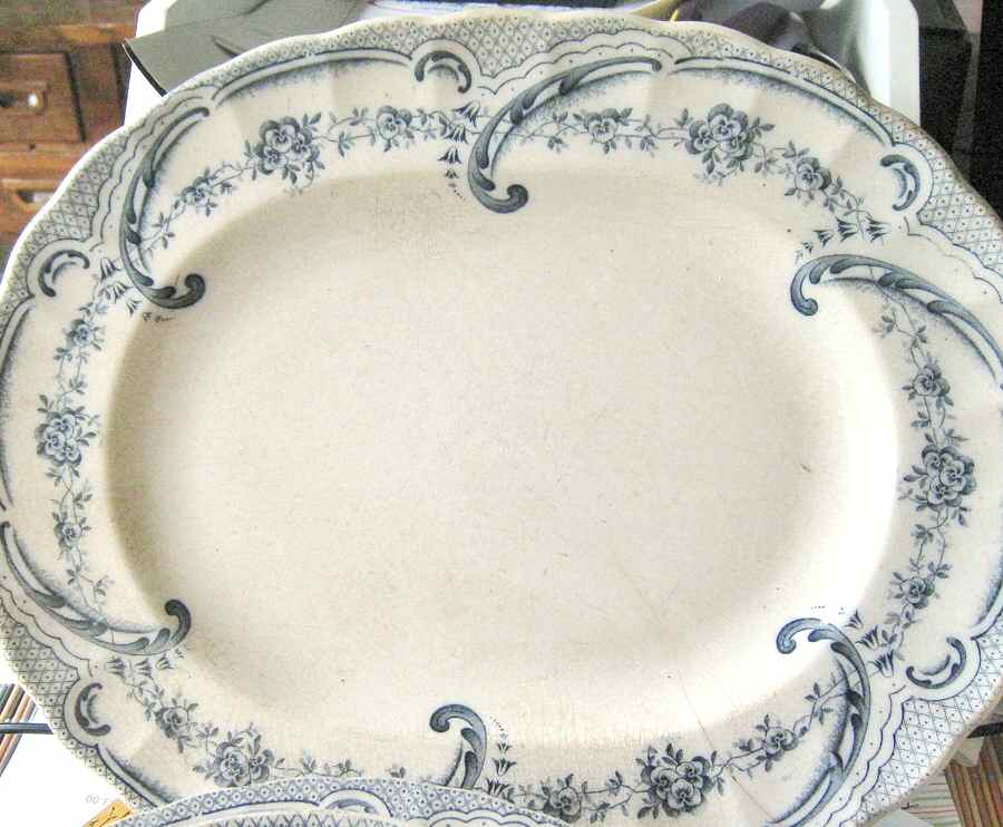Empress Blue 14" Oval Serving Platter by Wedgwood-1