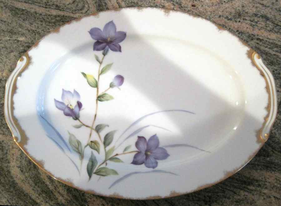 2452 14" Oval Serving Platter by Wako-1