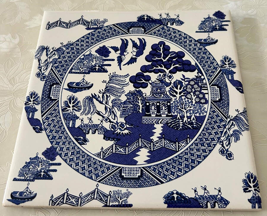 Blue Willow Trivided Server by Whole Home-1