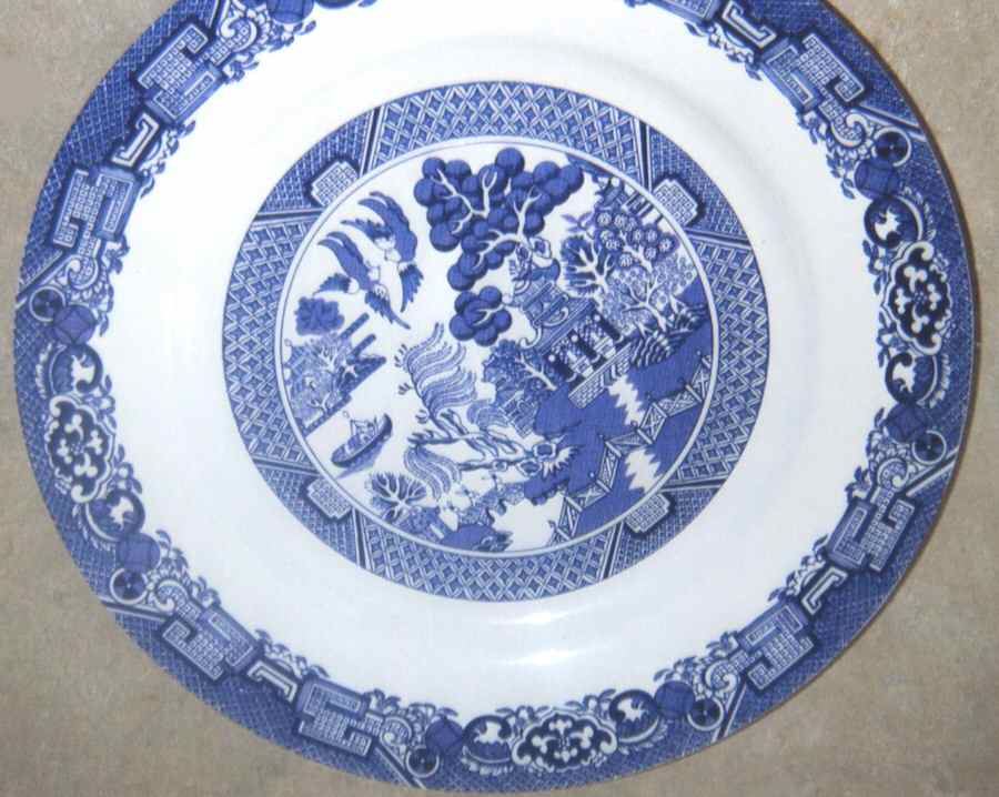 Blue Willow Dinner Plate by Whole Home-1