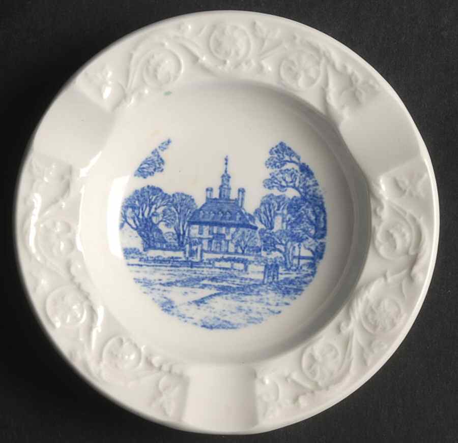 Williamsburg Virginia Blue (Patrician) 4" Ashtray by Wedgwood-1