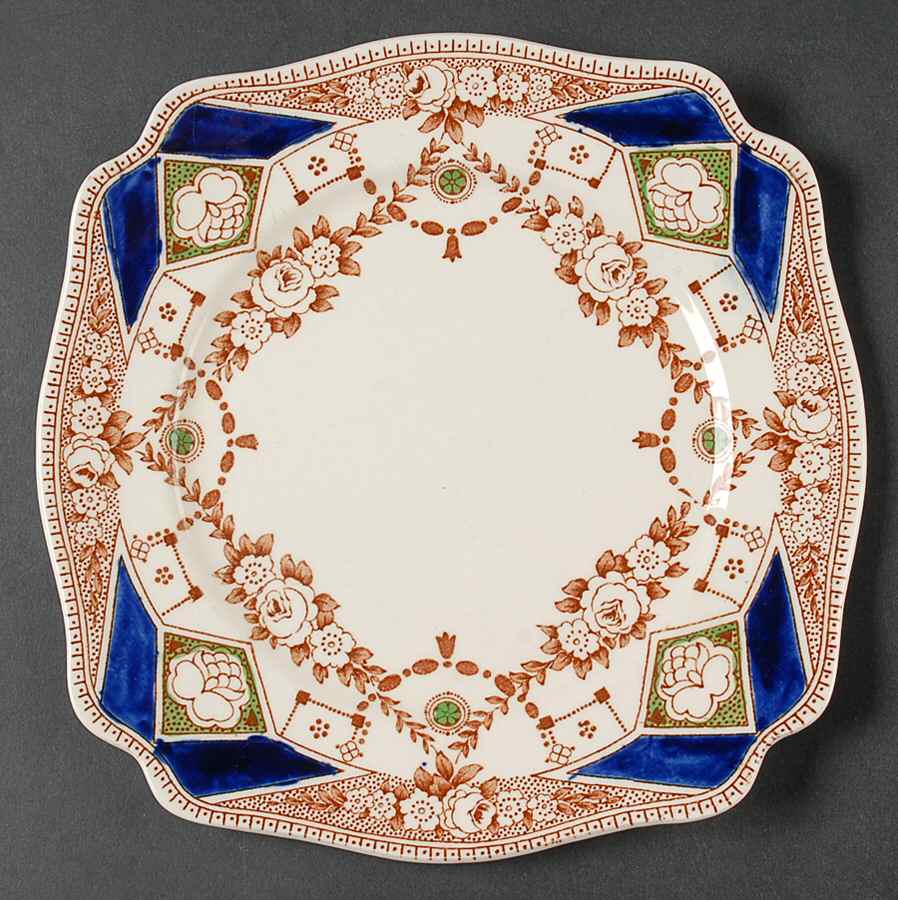 Stafford Brown Salad Plate by Arthur J Wilkinson-1