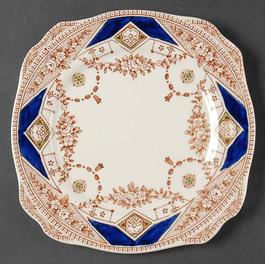Stafford Brown Bread & Butter Plate by Arthur J Wilkinson-1