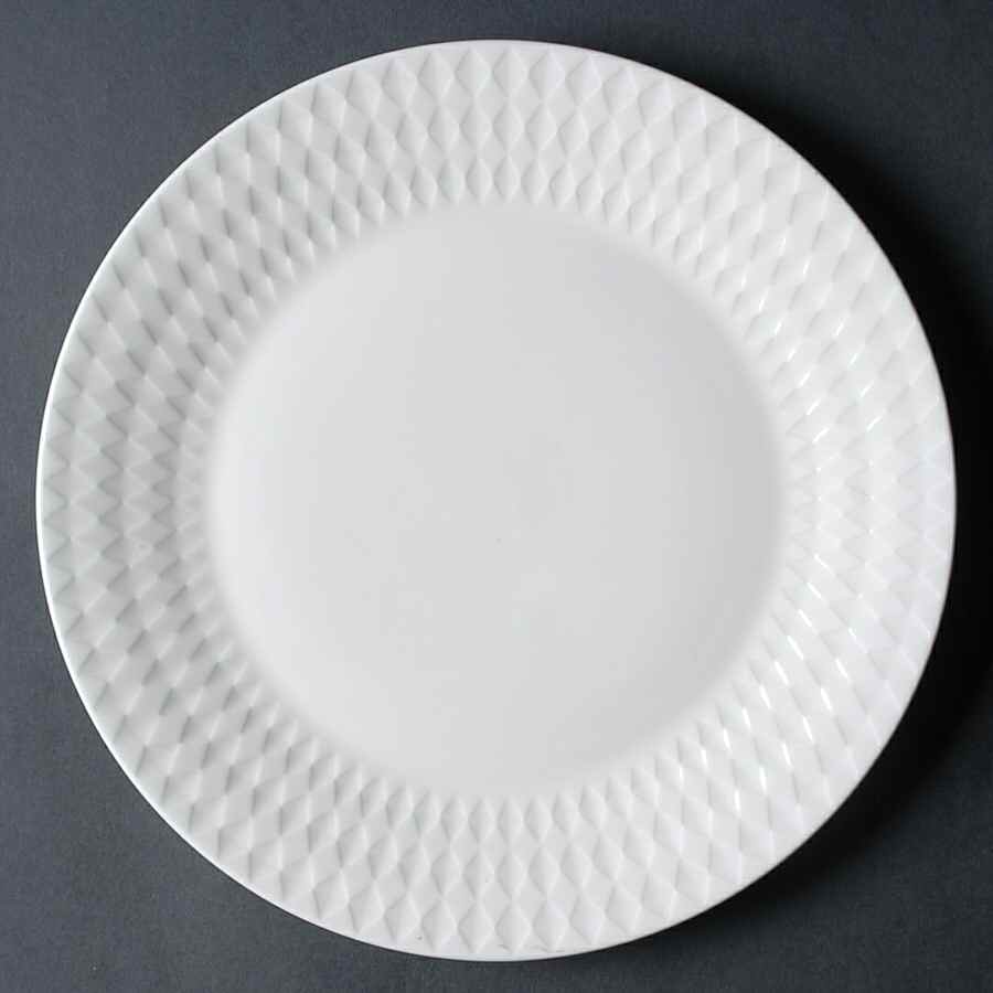 Diamond Embossed Dinner Plate by Wedgwood-1