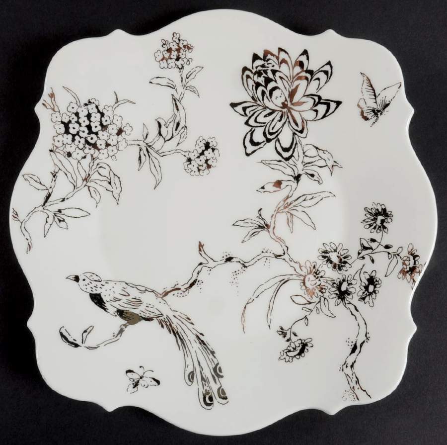 Jasper Conran Chinoiserie Platinum Accent Luncheon Plate by Wedgwood-1