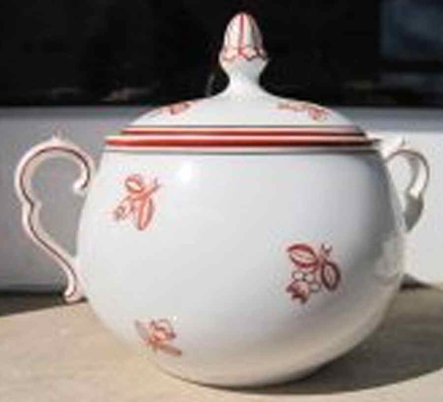 WIP5 Sugar Bowl & Lid by Wiener Porzellan-1