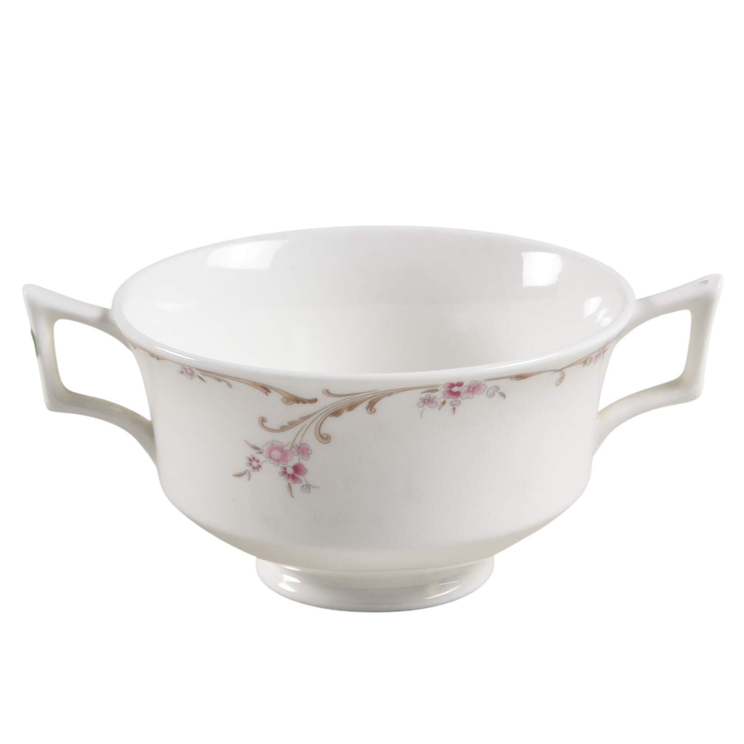 Carisbrooke (No Trim) Footed Cream Soup Bowl by Wedgwood-1