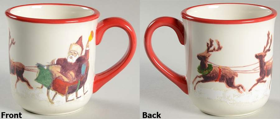 Santa & His Reindeer Mug by Williams-Sonoma-1