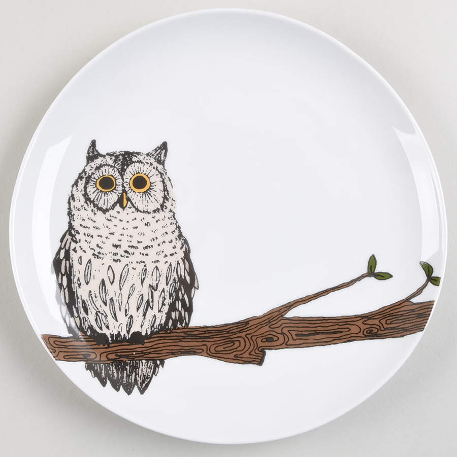 Owl Organic Dessert/Pie Plate by West Elm-1