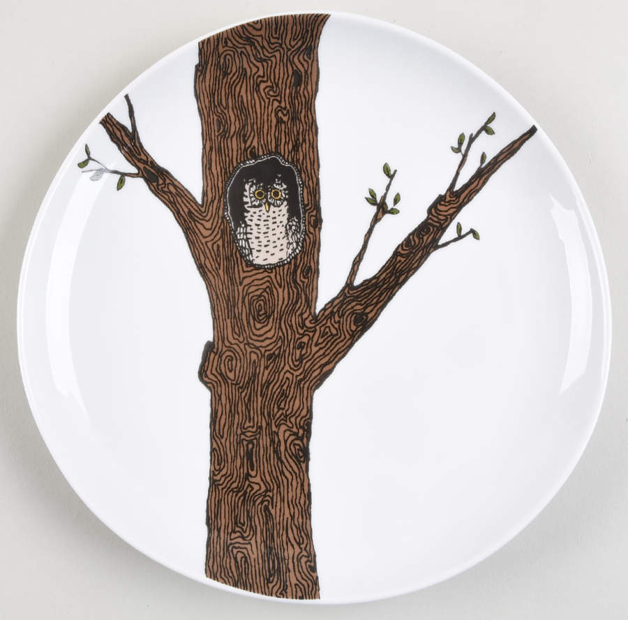 Owl Organic Dessert/Pie Plate by West Elm-1