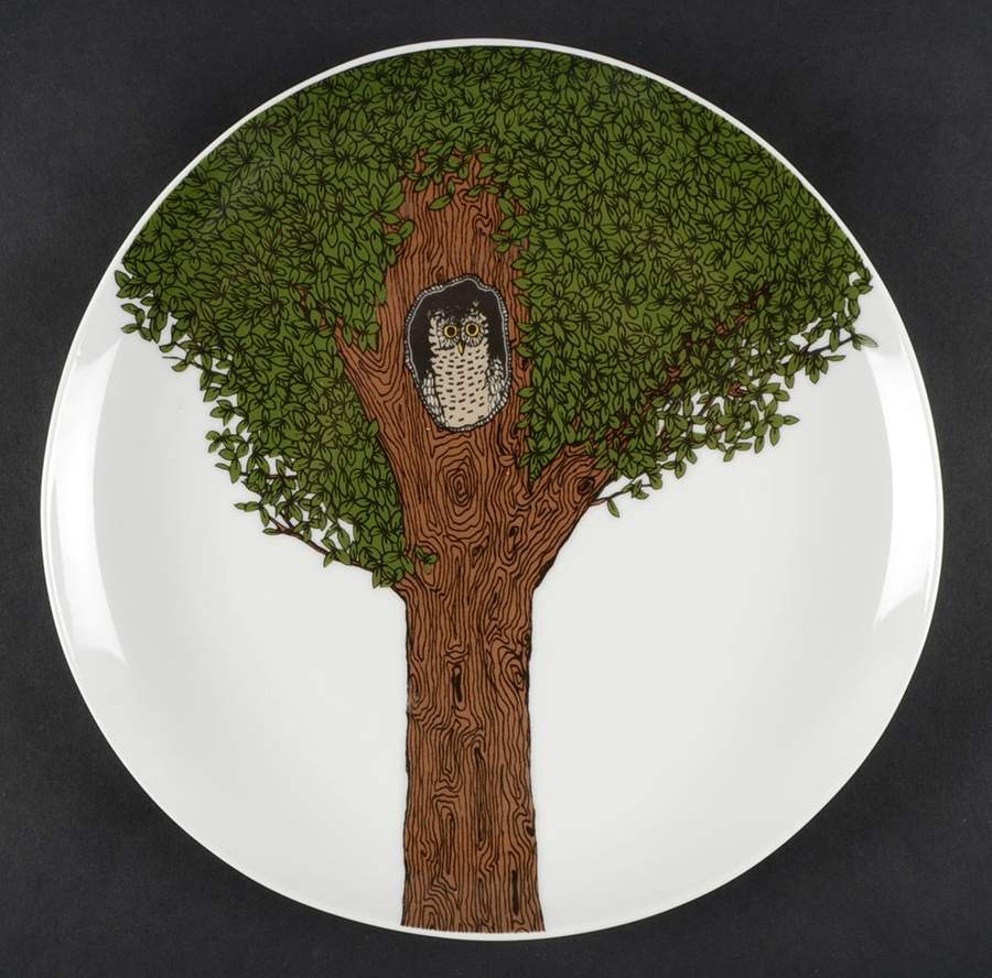 Owl Organic Dessert/Pie Plate by West Elm-1