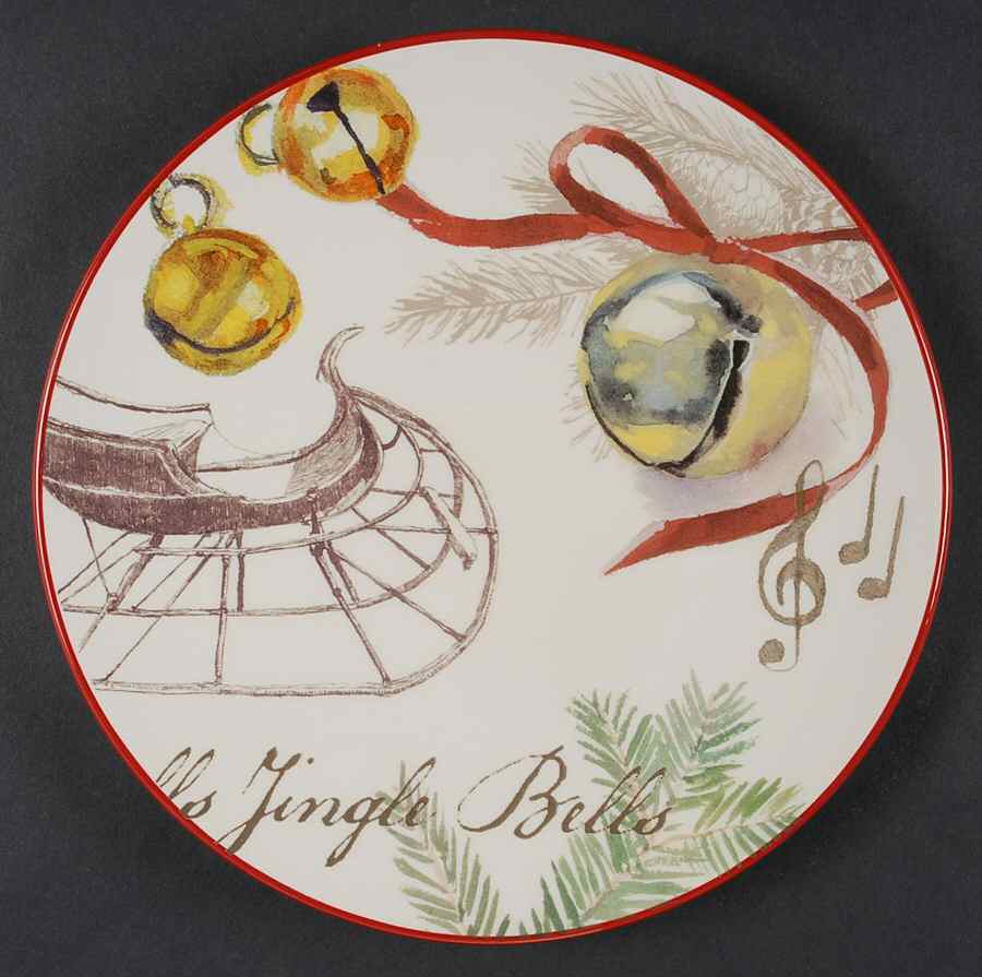 Christmas Carols Coupe Salad Plate by Williams-Sonoma-1