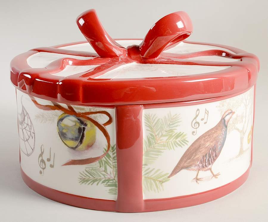 Christmas Carols Cookie Jar & Lid by Williams-Sonoma-1