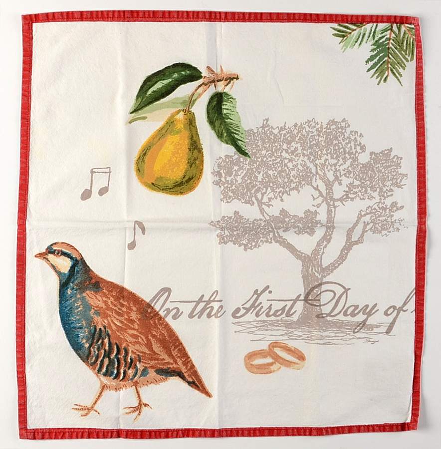 Christmas Carols Cloth Napkin by Williams-Sonoma-1