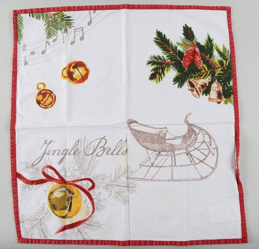 Christmas Carols Cloth Napkin by Williams-Sonoma-1