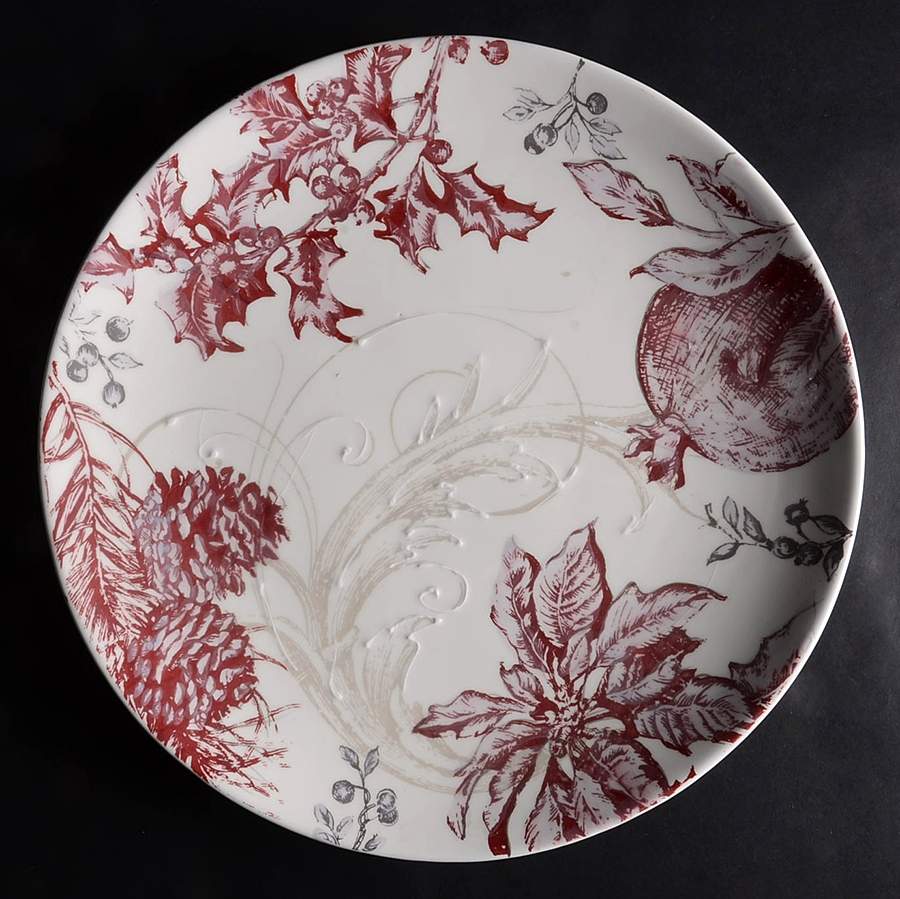 Winter Toile 14" Chop Plate (Round Platter) by Williams-Sonoma-1