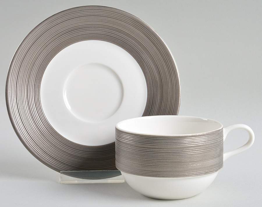 Devotion Flat Cup & Saucer Set by Wedgwood-1