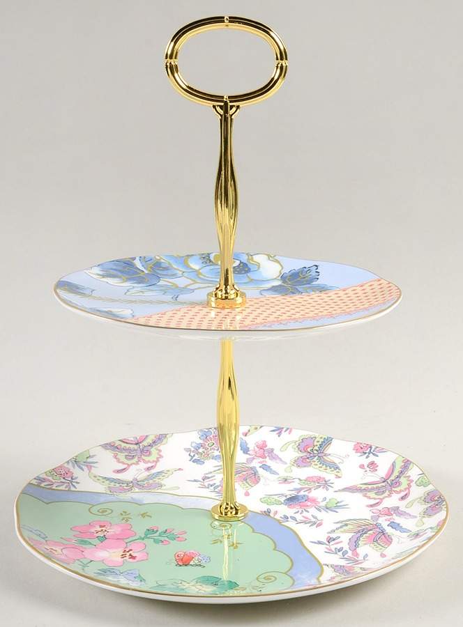 Butterfly Bloom 2-Tier Serving Tray by Wedgwood-1