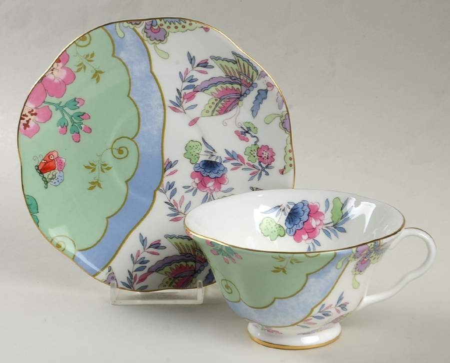 Butterfly Bloom Footed Cup & Saucer Set by Wedgwood-1
